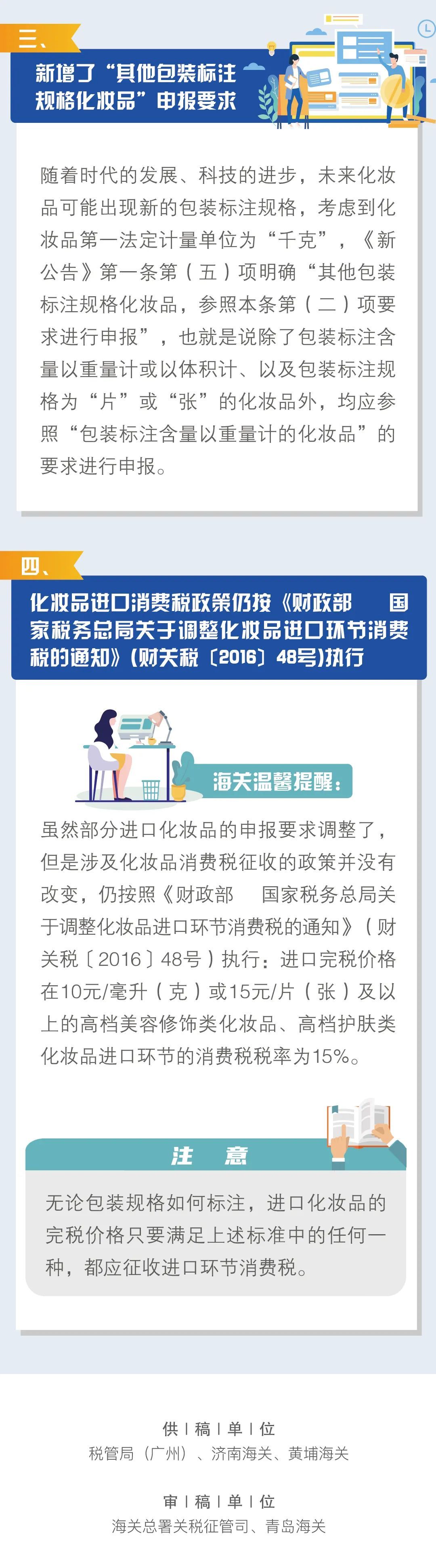 海關總署關于調整部分進口化妝品申報要求的公告的解讀